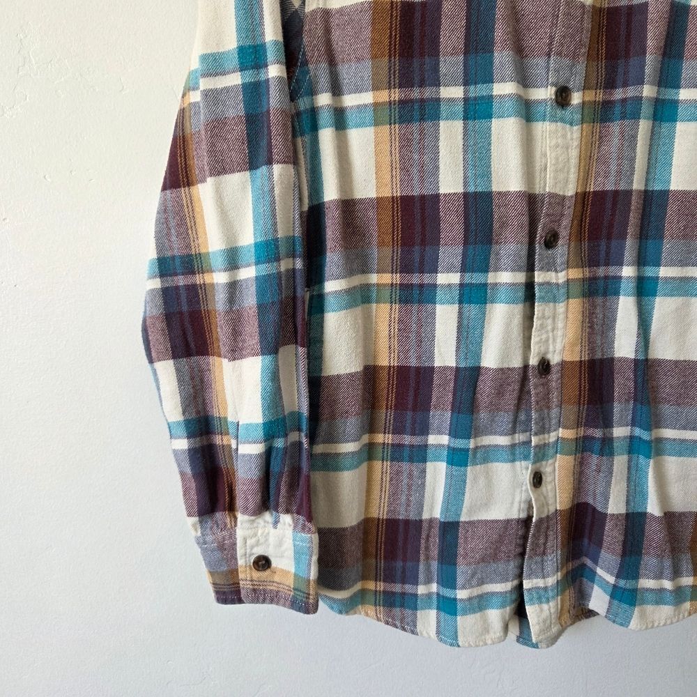 Pacsun Plaid Hoodie Shirt Men's Small Pockets Skater Streetwear Punk Grunge Y2K - Picture 4 of 9